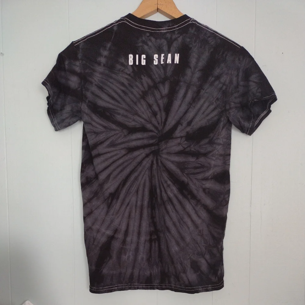 Big Sean T shirt Black Gray Tie Dye Tshirt tee 2014 New Unworn Small - Picture 2 of 5